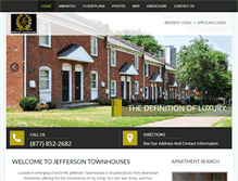 Tablet Screenshot of jeffersontownhouses.com